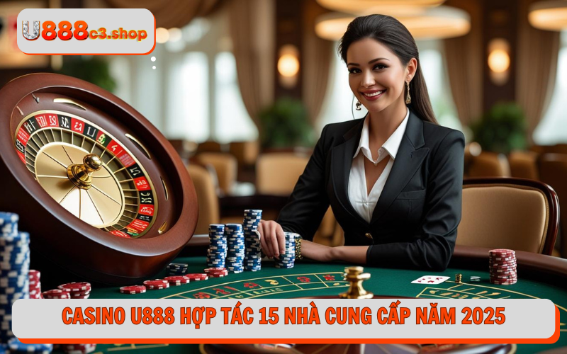 Casino U888 hợp tác 15 nhà cung cấp năm 2025