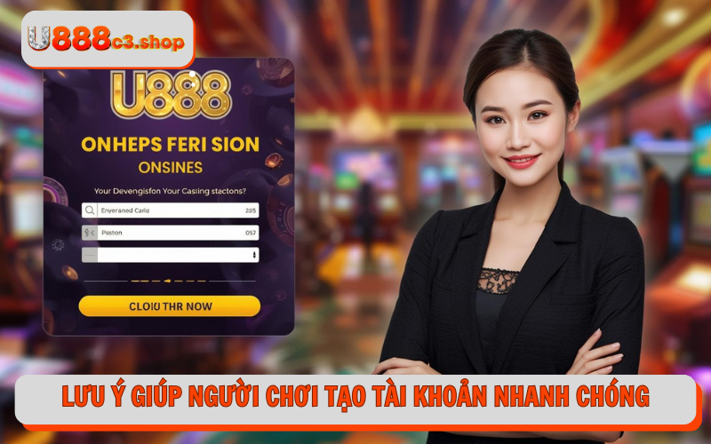 Lưu ý cần thiết giúp người chơi tạo tài khoản nhanh chóng