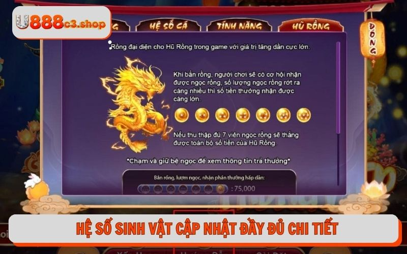 Hệ số sinh vật cập nhật đầy đủ chi tiết